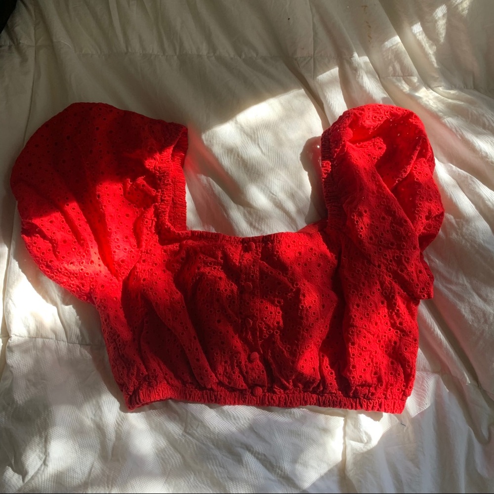 Red Crop Top